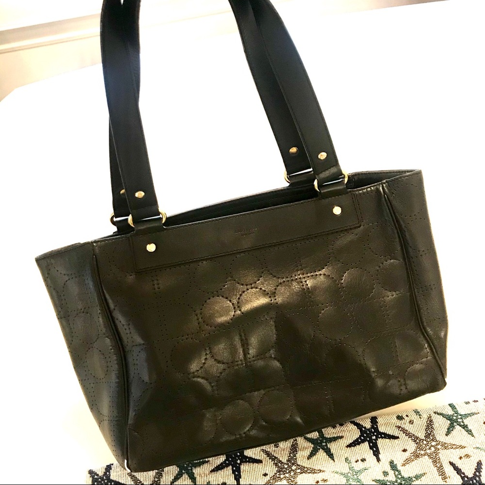 Kate Spade Black leather tote